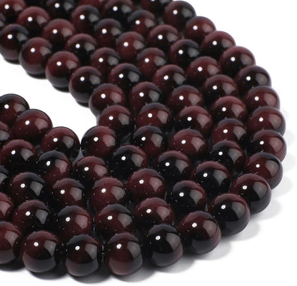 38PCS 10mm Yellow Tiger Eye Gemstone Beads for Jewelry Making, Round Smooth Glass Beads for DIY Bracelet Necklace Earring Keychain, Arts and Crafts, for Christmas Wedding Birthday