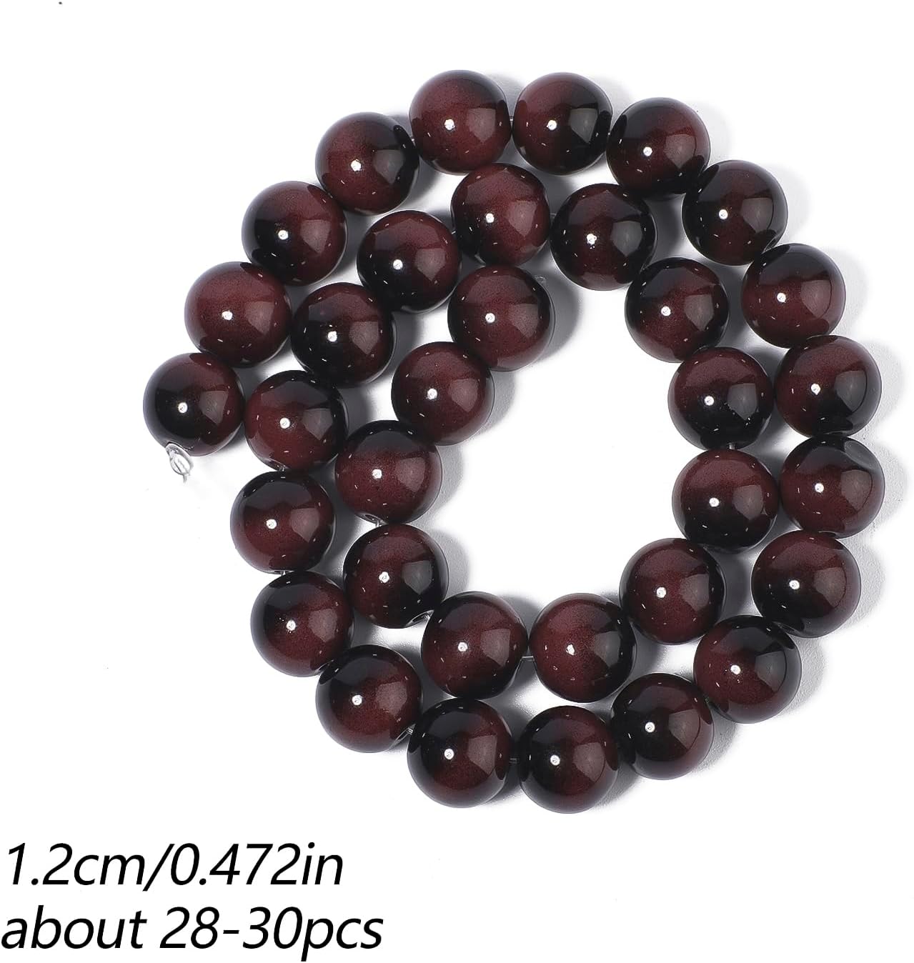 38PCS 10mm Yellow Tiger Eye Gemstone Beads for Jewelry Making, Round Smooth Glass Beads for DIY Bracelet Necklace Earring Keychain, Arts and Crafts, for Christmas Wedding Birthday