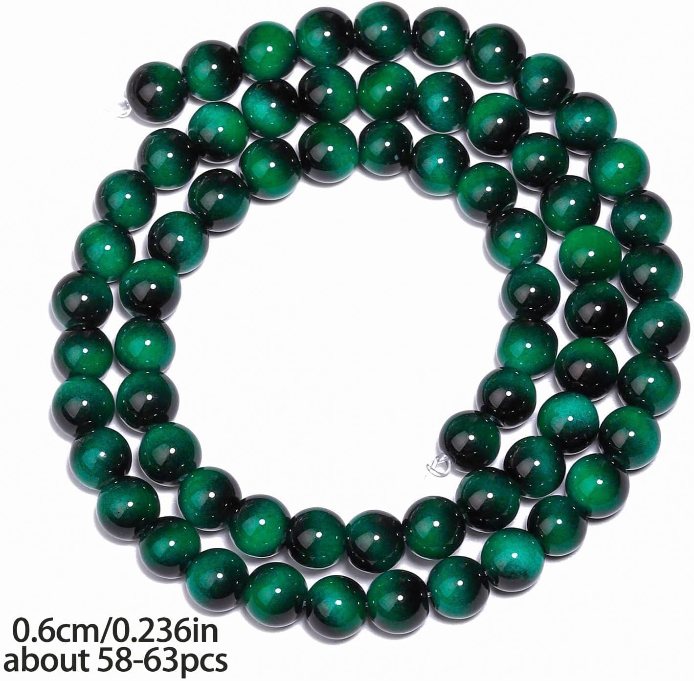 38PCS 10mm Yellow Tiger Eye Gemstone Beads for Jewelry Making, Round Smooth Glass Beads for DIY Bracelet Necklace Earring Keychain, Arts and Crafts, for Christmas Wedding Birthday