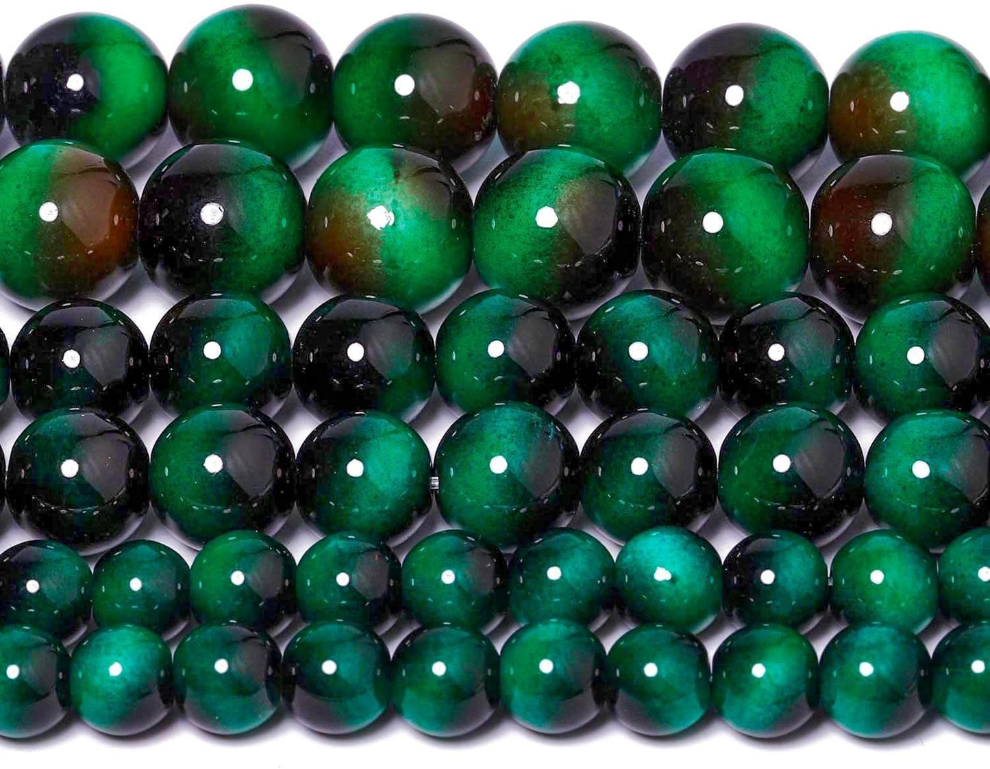 38PCS 10mm Yellow Tiger Eye Gemstone Beads for Jewelry Making, Round Smooth Glass Beads for DIY Bracelet Necklace Earring Keychain, Arts and Crafts, for Christmas Wedding Birthday