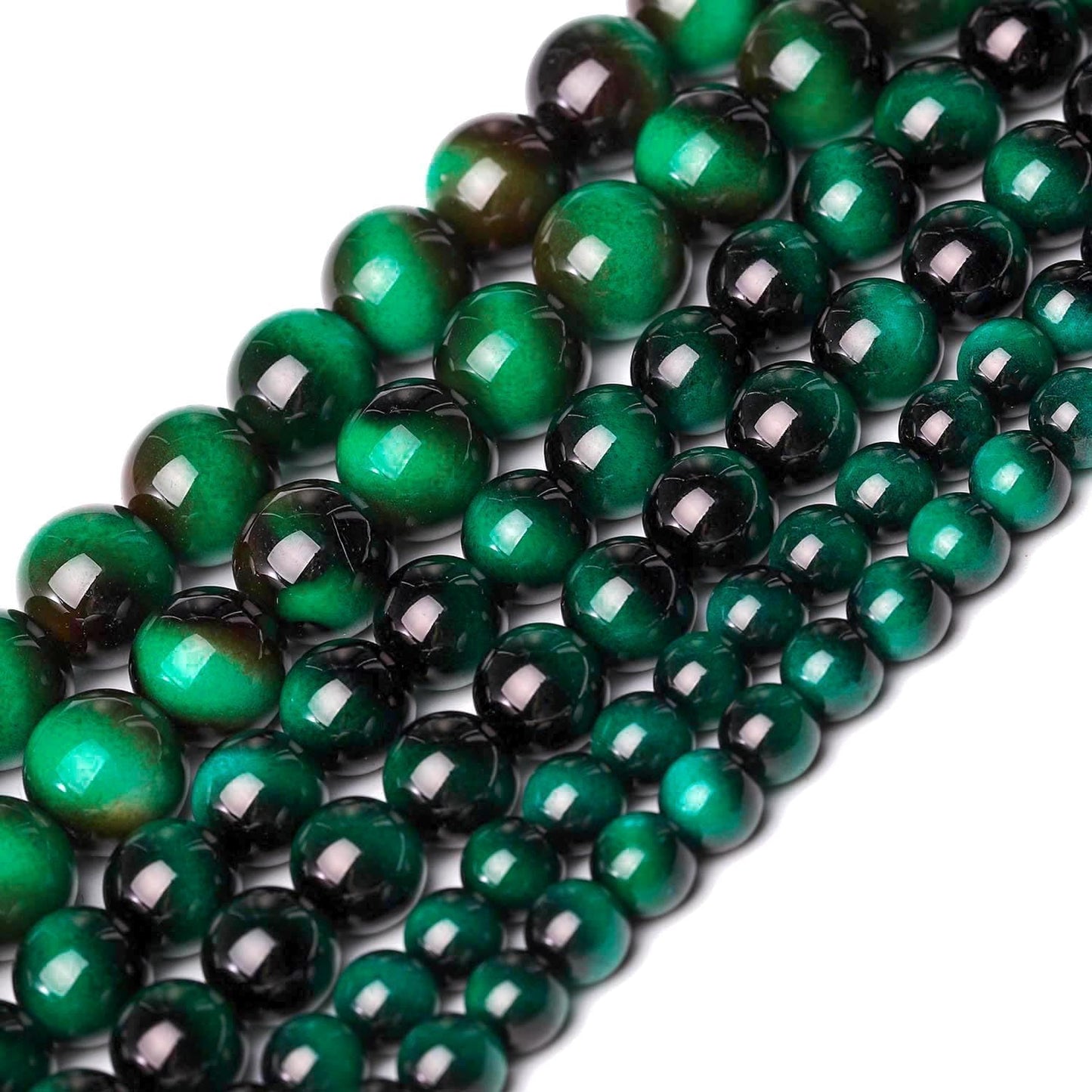 38PCS 10mm Yellow Tiger Eye Gemstone Beads for Jewelry Making, Round Smooth Glass Beads for DIY Bracelet Necklace Earring Keychain, Arts and Crafts, for Christmas Wedding Birthday