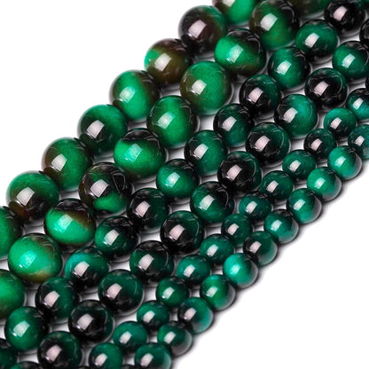 38PCS 10mm Yellow Tiger Eye Gemstone Beads for Jewelry Making, Round Smooth Glass Beads for DIY Bracelet Necklace Earring Keychain, Arts and Crafts, for Christmas Wedding Birthday