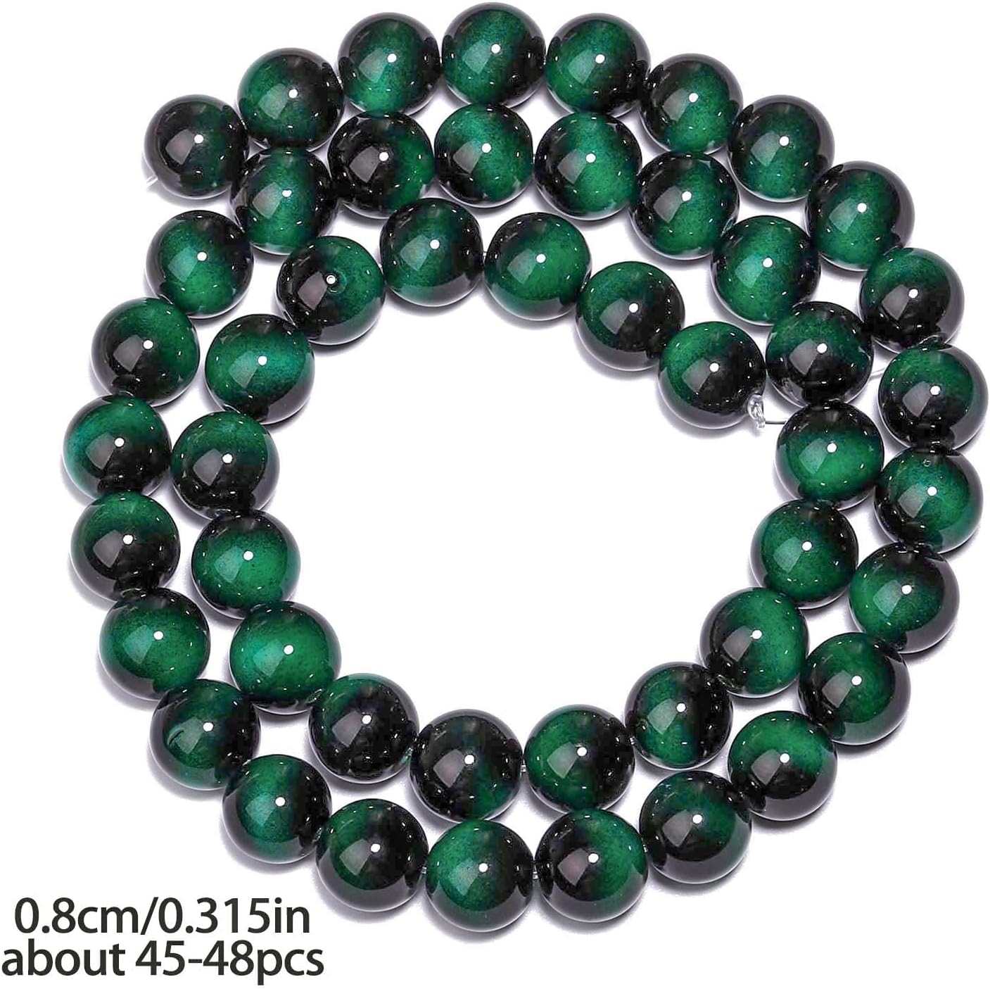 38PCS 10mm Yellow Tiger Eye Gemstone Beads for Jewelry Making, Round Smooth Glass Beads for DIY Bracelet Necklace Earring Keychain, Arts and Crafts, for Christmas Wedding Birthday