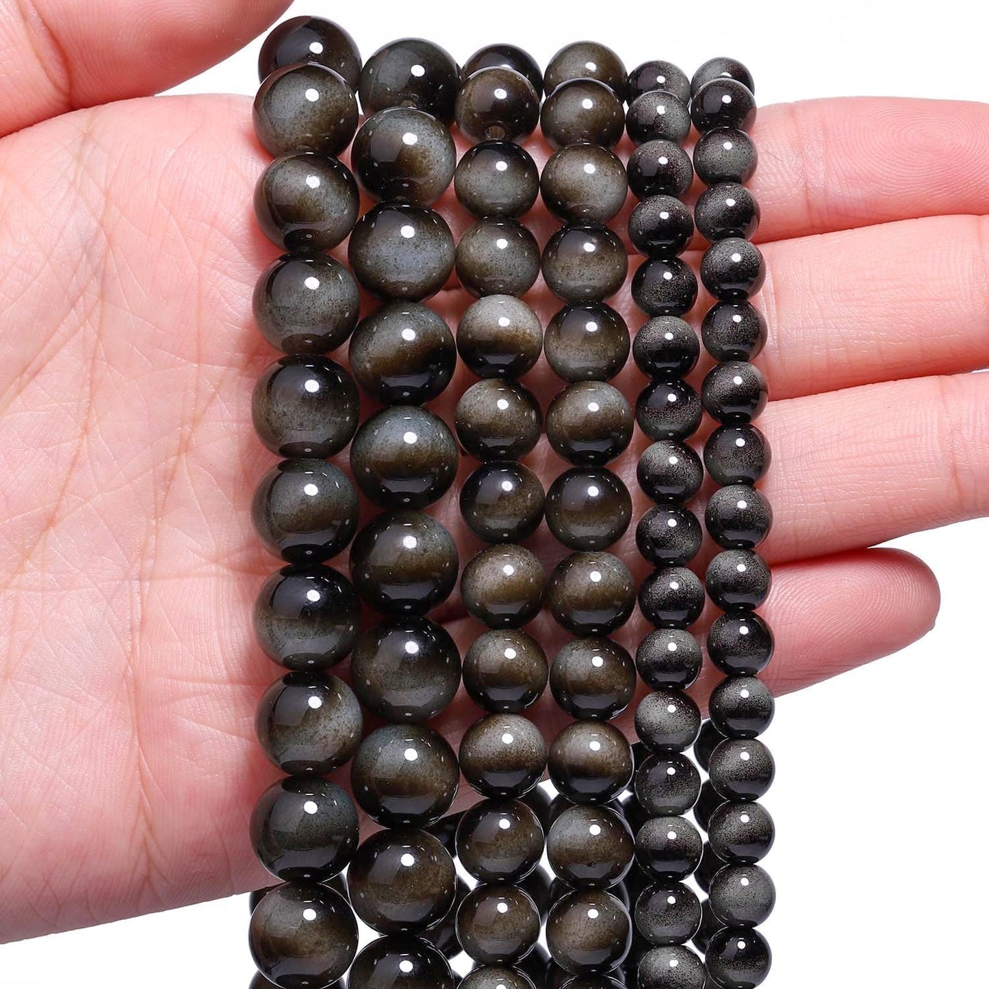 38PCS 10mm Yellow Tiger Eye Gemstone Beads for Jewelry Making, Round Smooth Glass Beads for DIY Bracelet Necklace Earring Keychain, Arts and Crafts, for Christmas Wedding Birthday