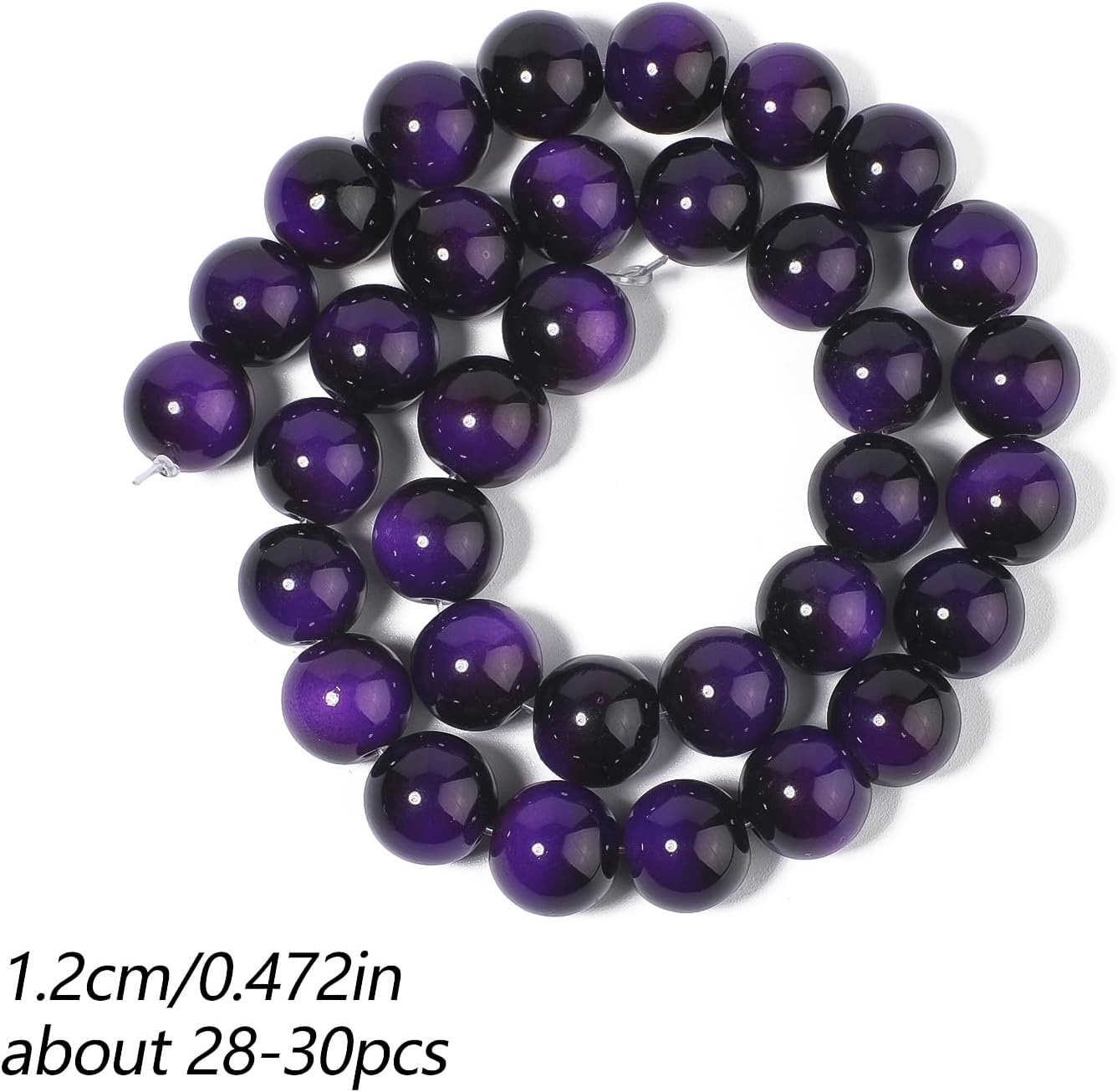 38PCS 10mm Yellow Tiger Eye Gemstone Beads for Jewelry Making, Round Smooth Glass Beads for DIY Bracelet Necklace Earring Keychain, Arts and Crafts, for Christmas Wedding Birthday