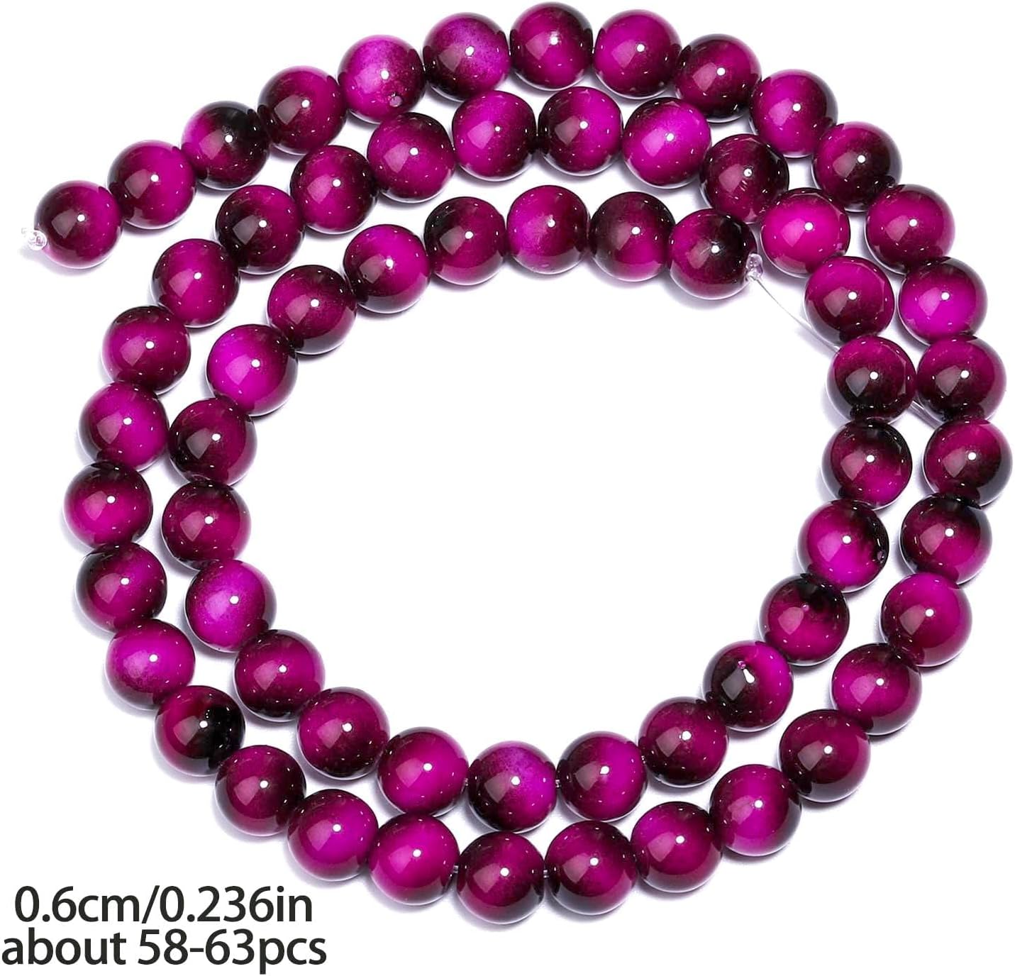 38PCS 10mm Yellow Tiger Eye Gemstone Beads for Jewelry Making, Round Smooth Glass Beads for DIY Bracelet Necklace Earring Keychain, Arts and Crafts, for Christmas Wedding Birthday