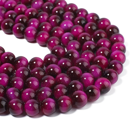 38PCS 10mm Yellow Tiger Eye Gemstone Beads for Jewelry Making, Round Smooth Glass Beads for DIY Bracelet Necklace Earring Keychain, Arts and Crafts, for Christmas Wedding Birthday