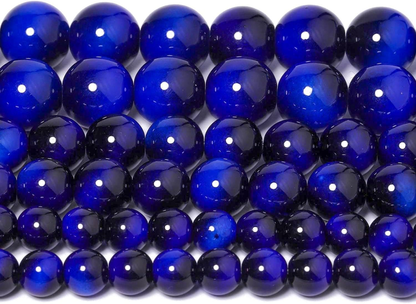 38PCS 10mm Yellow Tiger Eye Gemstone Beads for Jewelry Making, Round Smooth Glass Beads for DIY Bracelet Necklace Earring Keychain, Arts and Crafts, for Christmas Wedding Birthday
