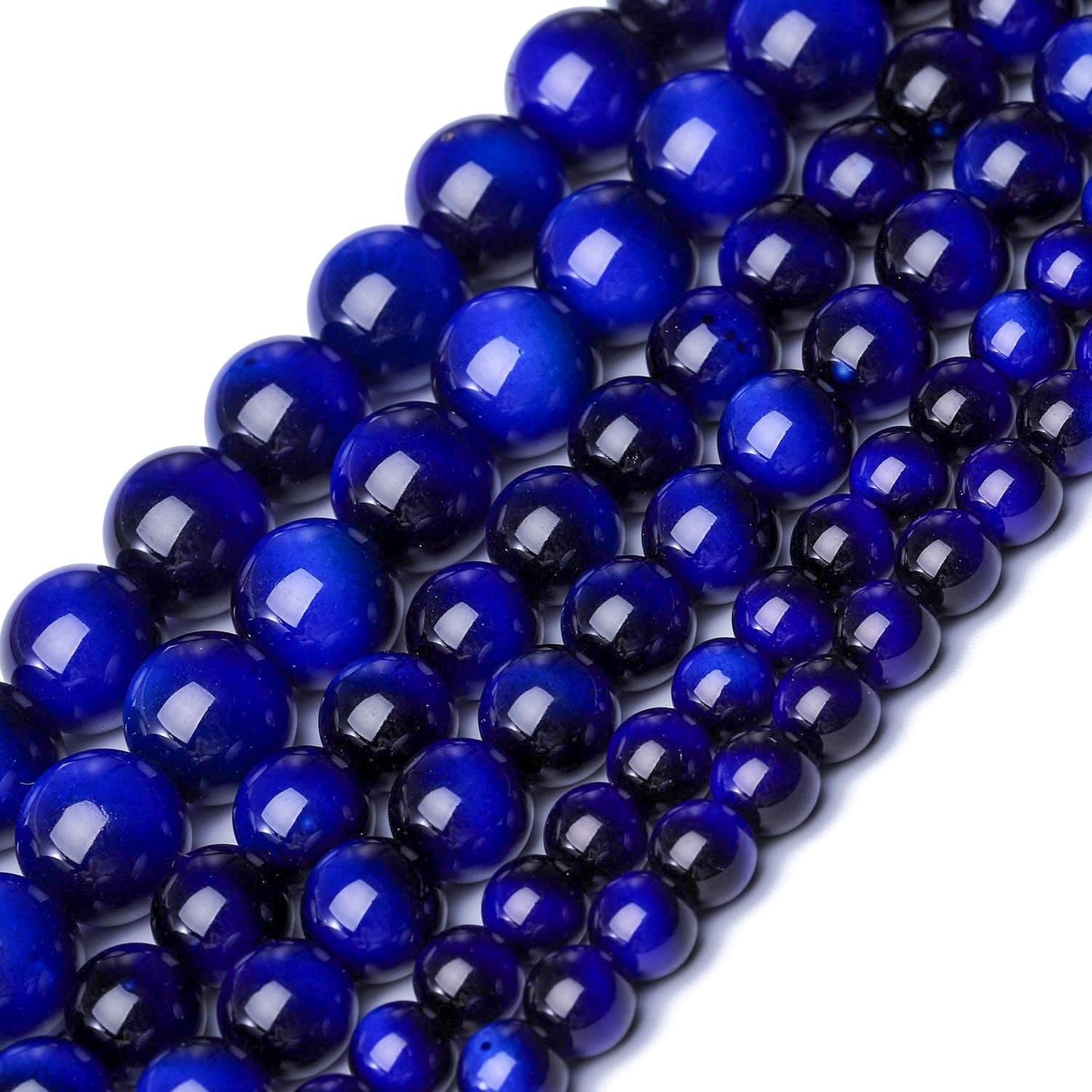 38PCS 10mm Yellow Tiger Eye Gemstone Beads for Jewelry Making, Round Smooth Glass Beads for DIY Bracelet Necklace Earring Keychain, Arts and Crafts, for Christmas Wedding Birthday