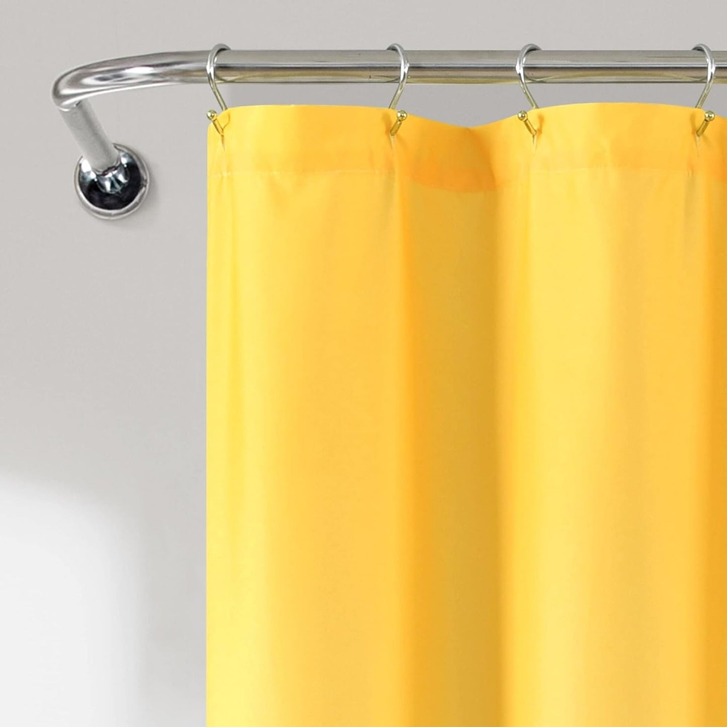 Umbre Fiesta Shower Curtain Single 72" W x 72" L Yellow & Gray - Yellow Shower Curtains for Bathroom - Bathroom Curtain - Ombre Curtains