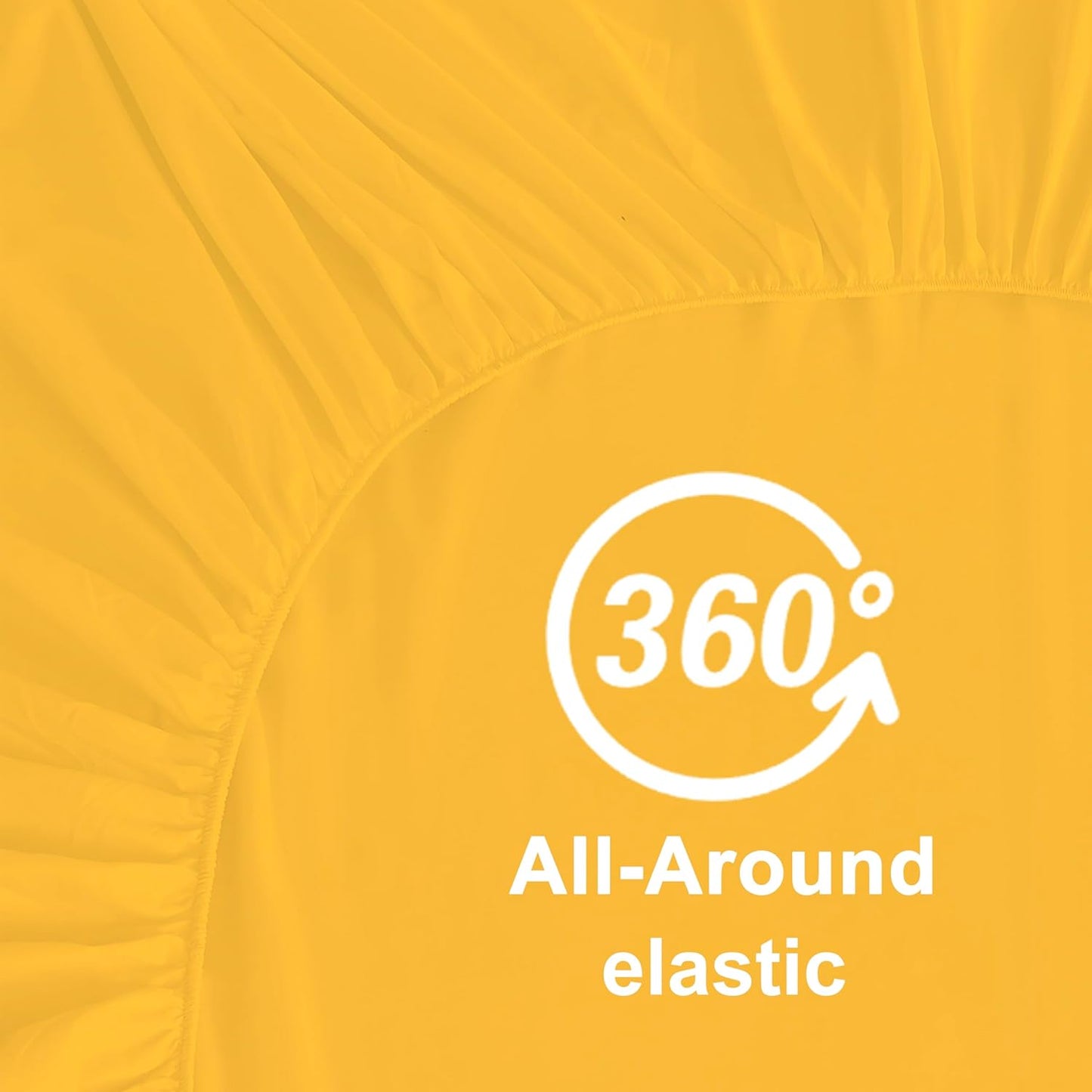 100% Microfiber Twin Size Fitted Sheet Only, Ultra Soft Hotel Quality 14" Deep Pocket, Twin XL Bed Sheet Matress Protector for Dormitory, Machine Washable and Non-Fade, 39"x75" Yellow