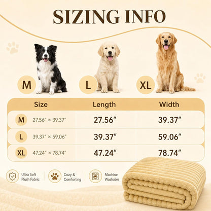 Emotional Support Blanket Yellow, Security Blanket, Calming Dog Blanket, Rabbit Hair Plush, Designed for Pets, Soft and Comfortable for Indoors Sofa, Kennel (Yellow, 39.37 * 59.06")