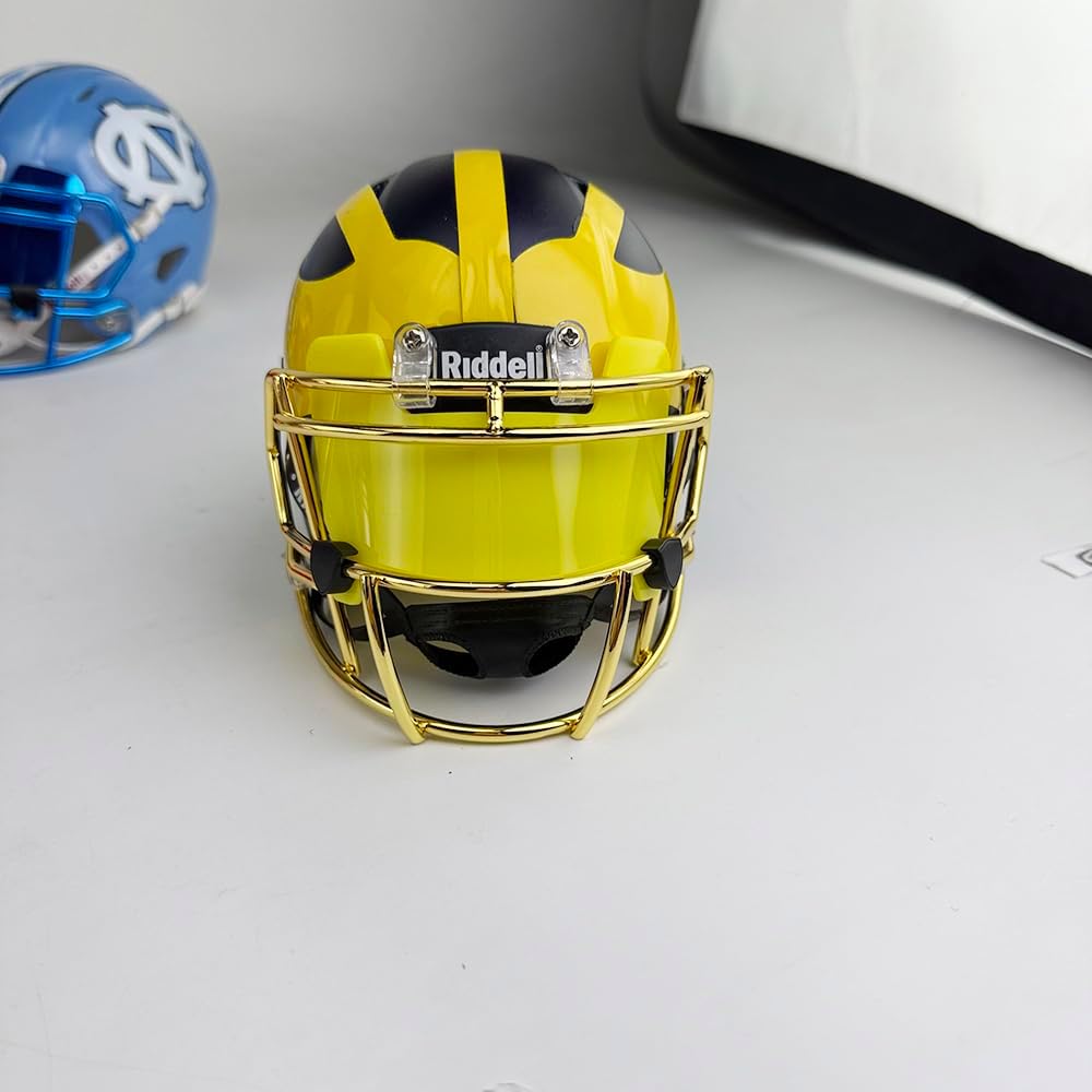 Mini Football Helmet Visor Clear with Clips Universal Fit for Collectors and Display