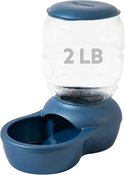 Replendish Gravity Feeder W/Microban, Pearl Peacock Blue, 2 LB, Made in USA