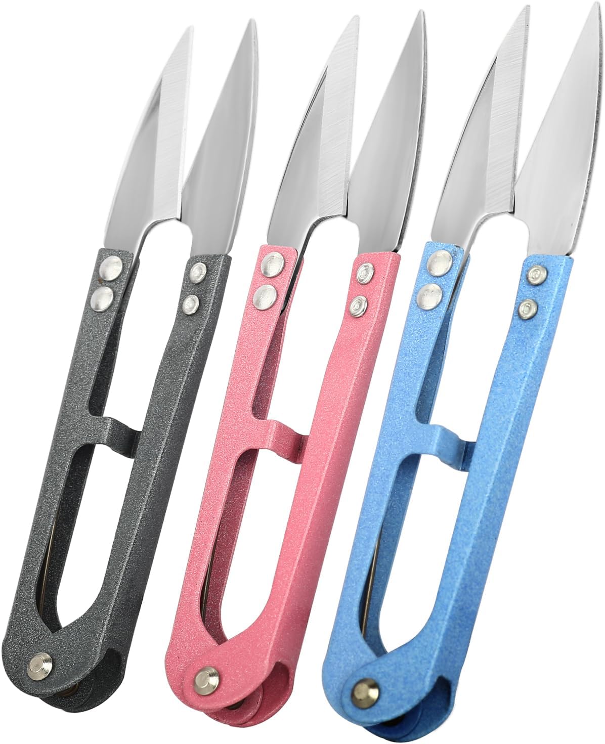 3PCS Thread Snips, High-Carbon Steel Thread Cutter | 4.25inch Yarn Scissors for Sewing, Quilting, Knitting, DIY, Jewelry Making, Bonsai Bud and Leaves Pruning.
