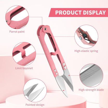 3PCS Thread Snips, High-Carbon Steel Thread Cutter | 4.25inch Yarn Scissors for Sewing, Quilting, Knitting, DIY, Jewelry Making, Bonsai Bud and Leaves Pruning.