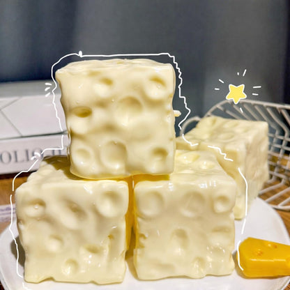 Jumbo Yellow Cheese Squishy - Squeeze Luck Cheese Squishy Skin Soft , Soft Novelty Slow Rising Sensory Cheese Stress & Anxiety Relief Fidget Toys (Yellow-1pcs, L-2.75inch)