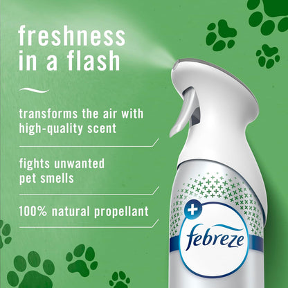 Air Mist, Air Freshener Spray, Odor Fighting Room Spray, Deodorizer for Home Bathroom Kitchen Office Apartment Dorm Room Classroom, Kitchen Odor Fighter Fresh Lemon Scent, 8.1oz, 3-pack