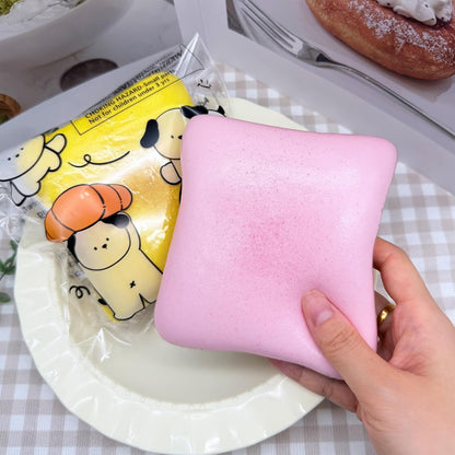 Bread Butter Squishy,Slow Rising Squishy,Stress Balls，Fidget Toy | Party Favor Gift squeeze toy Stress Relief back to school cheese squishy