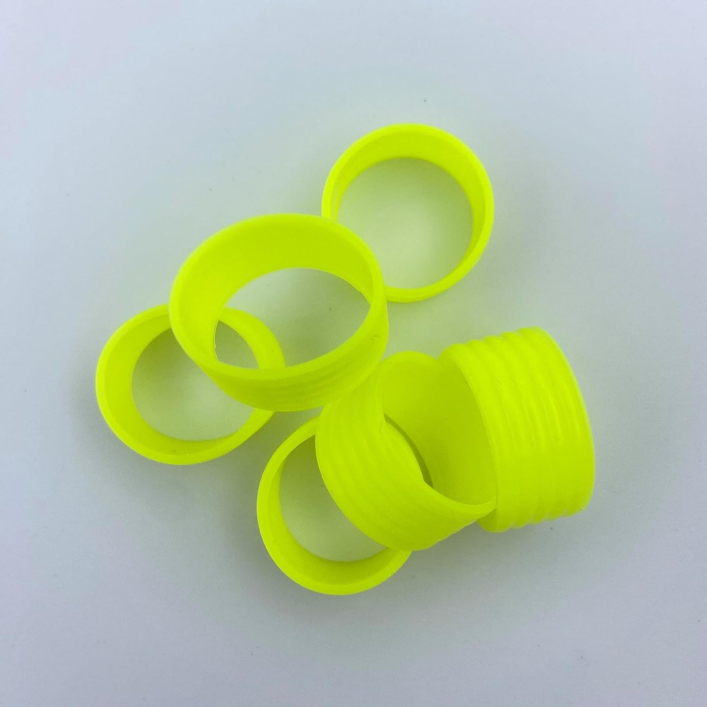 15 Colors Available Good Elasticity 8-45 Pcs Tennis Racket/Pickleball Paddles/Squash Silicone Ring Racket Grip Bands Rubber Ring,Grip Finishing Ring/Racquet Grips Overgrip