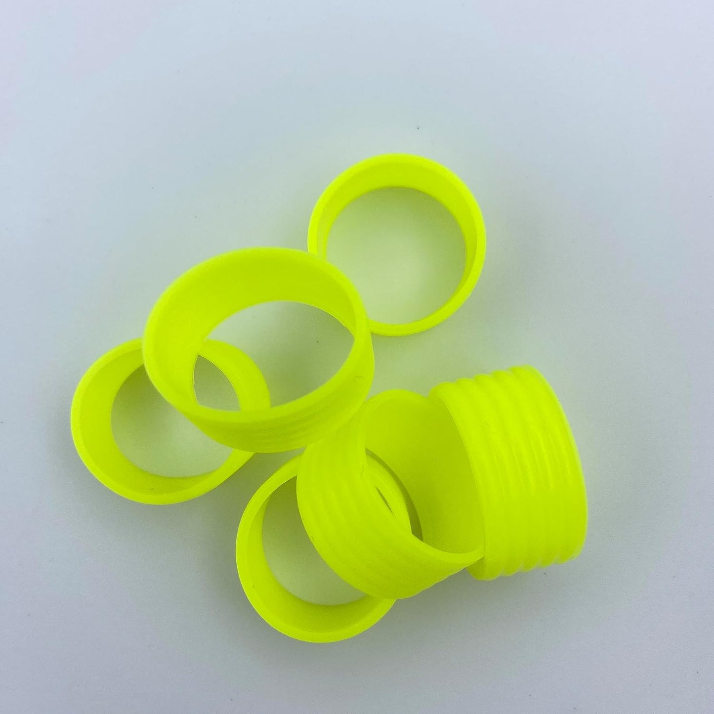 15 Colors Available Good Elasticity 8-45 Pcs Tennis Racket/Pickleball Paddles/Squash Silicone Ring Racket Grip Bands Rubber Ring,Grip Finishing Ring/Racquet Grips Overgrip