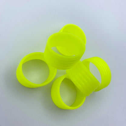 15 Colors Available Good Elasticity 8-45 Pcs Tennis Racket/Pickleball Paddles/Squash Silicone Ring Racket Grip Bands Rubber Ring,Grip Finishing Ring/Racquet Grips Overgrip