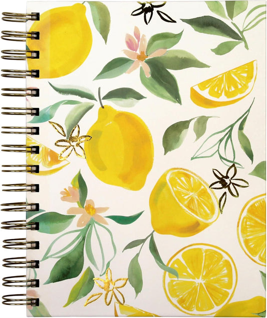 Journal and Stationery Set (Journal, List Pads, Pocket Notepad and Large Notepad) Lemon Collection