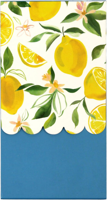Journal and Stationery Set (Journal, List Pads, Pocket Notepad and Large Notepad) Lemon Collection
