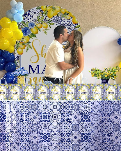 16 Pcs Gift Goodie Bags for She Found Her Main Squeeze Bridal Shower - Lemon & Citrus Themed Decorations Lemon Bridal Shower Decorations