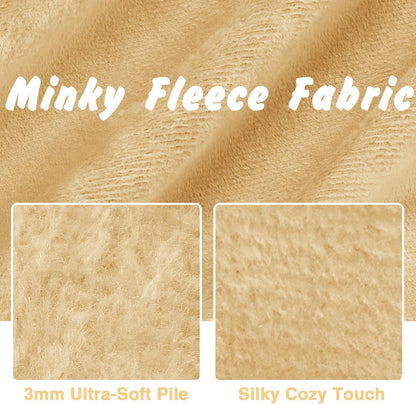 1 Yard x 60 Inch Bright Yellow Pre-Cut Minky Fabric, Soft Plush | 100% Polyester, 3mm Pile Retains Warmth, Machine Wash And Tumble Dry, Fade Resistant, Versatile For Blankets Pillows & Crafts