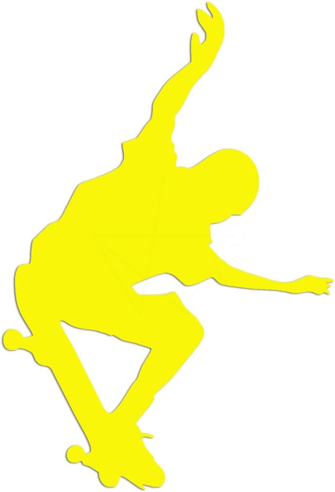 Skateboarding 8.5" x 5.75 Yellow