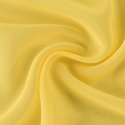 6Pack 10ft Chiffon Table Runner 29x120 Inch Sheer Romantic Table Runner for Wedding Birthday Party Bridal Shower Outdoor Decoration -Yellow