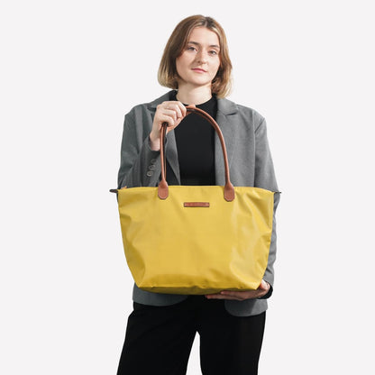 Waterproof Nylon Tote bag for Women Lightweight Designer Handbag with Zipper Stylish and Durable Purse