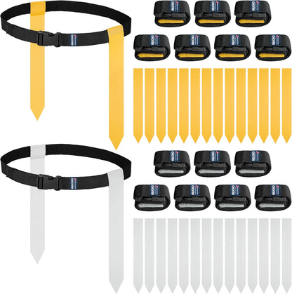 Flag Football Belts, Flags for Flag Football Set 14 Player, Flag Football for Kids Adults and Youth Training Equipment