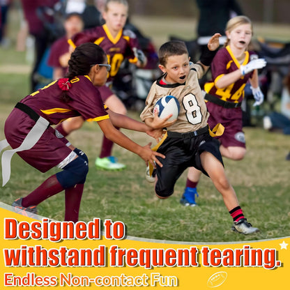 Flag Football Belts, Flags for Flag Football Set 14 Player, Flag Football for Kids Adults and Youth Training Equipment