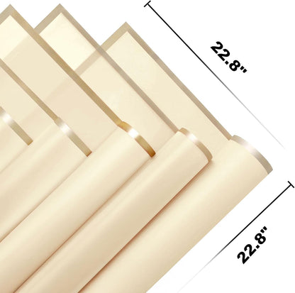 20 Sheets Flower Wrapping Paper - Flower Bouquet Wrapping Paper for DIY Crafts Packaging, Waterproof Flower Paper Wrap for Wedding, Birthday, Flower Shop (Yellow, 22.8''x22.8'')