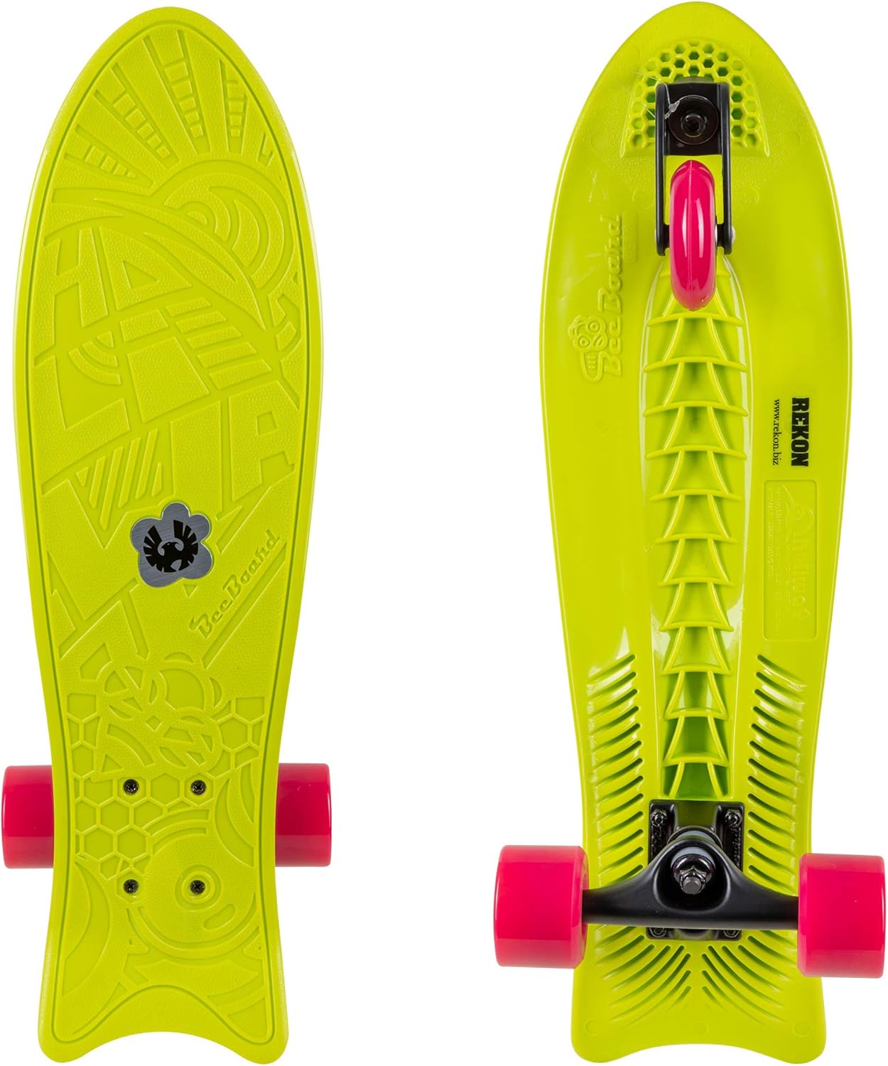 24" x 7" Bee Board Wave Skateboard with 3 Wheels