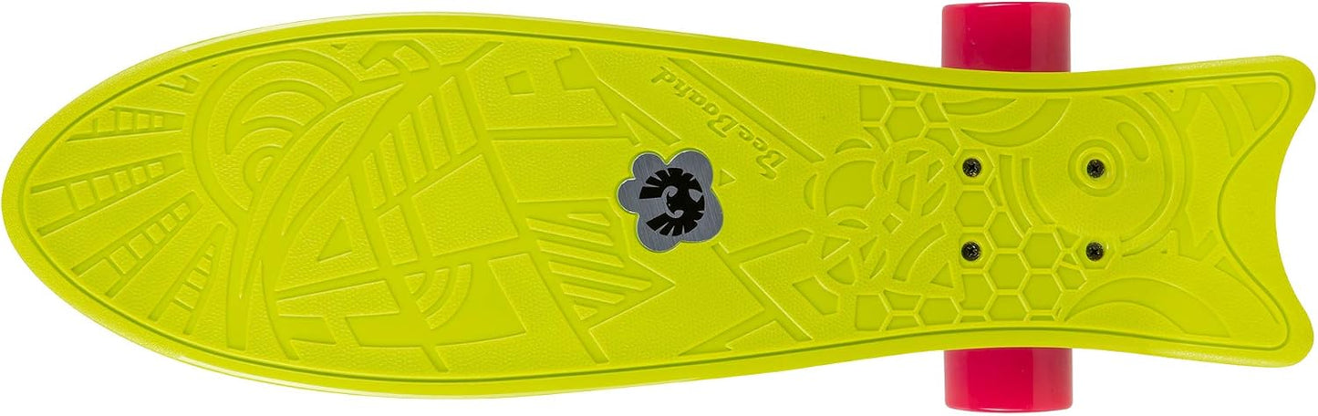 24" x 7" Bee Board Wave Skateboard with 3 Wheels