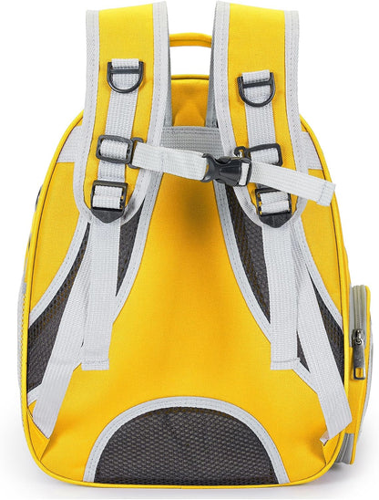 Cat Bubble Backpack Carrier for Small Medium Dogs Cats Carrying Bag, Airline Approved Pet Travel Carrying Bag Dog Hiking Walking Outdoor Backpack (Yellow)