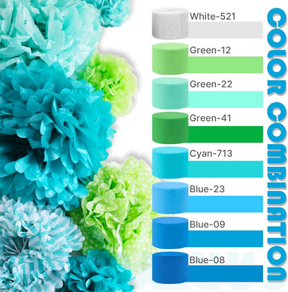 Light Yellow Pale Pastel Yellow Crepe Paper Streamers 4pcs 328 FT | Birthday Graduation Engagement Baby Shower Summer Sunflower Little Cutie Wedding Bridal Shower Party Decorations - Colors A