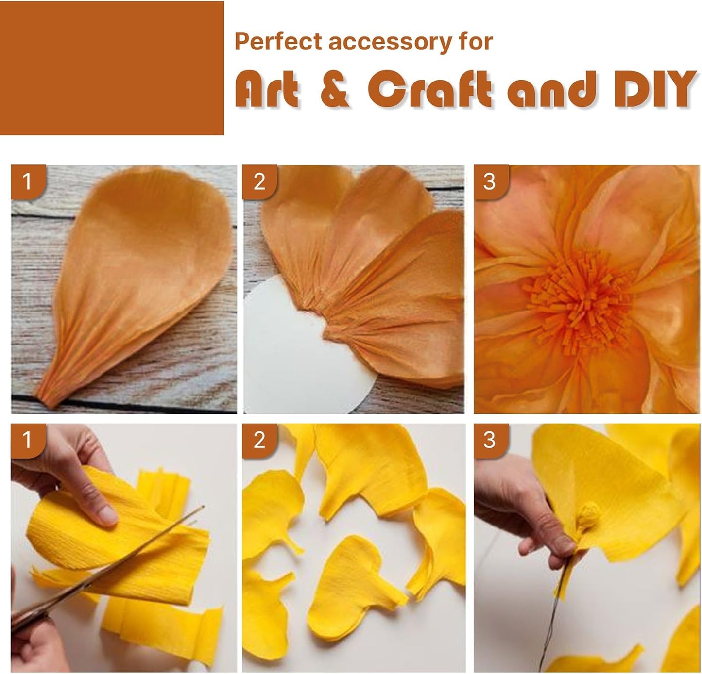 Light Yellow Pale Pastel Yellow Crepe Paper Streamers 4pcs 328 FT | Birthday Graduation Engagement Baby Shower Summer Sunflower Little Cutie Wedding Bridal Shower Party Decorations - Colors A