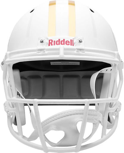 Georgia Tech Yellow Jackets Flat White Speed Replica Full Size Football Helmet - New in Riddell Box