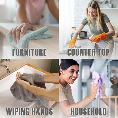 Bar Mop Kitchen Towels - Pack of 12 (16" x19”) Ring Spun Cotton - Dish Cloths for Superb Cleaning and Less Lint - Highly Absorbent Dish Towels for Everyday use (Yellow)