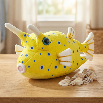 Spiny Boxfish Plush Toy - Lifelike Spiny Boxfish Stuffed Animals Toys, Super Soft Sea Creatures Model Plush Toy Gift Collection for Kids