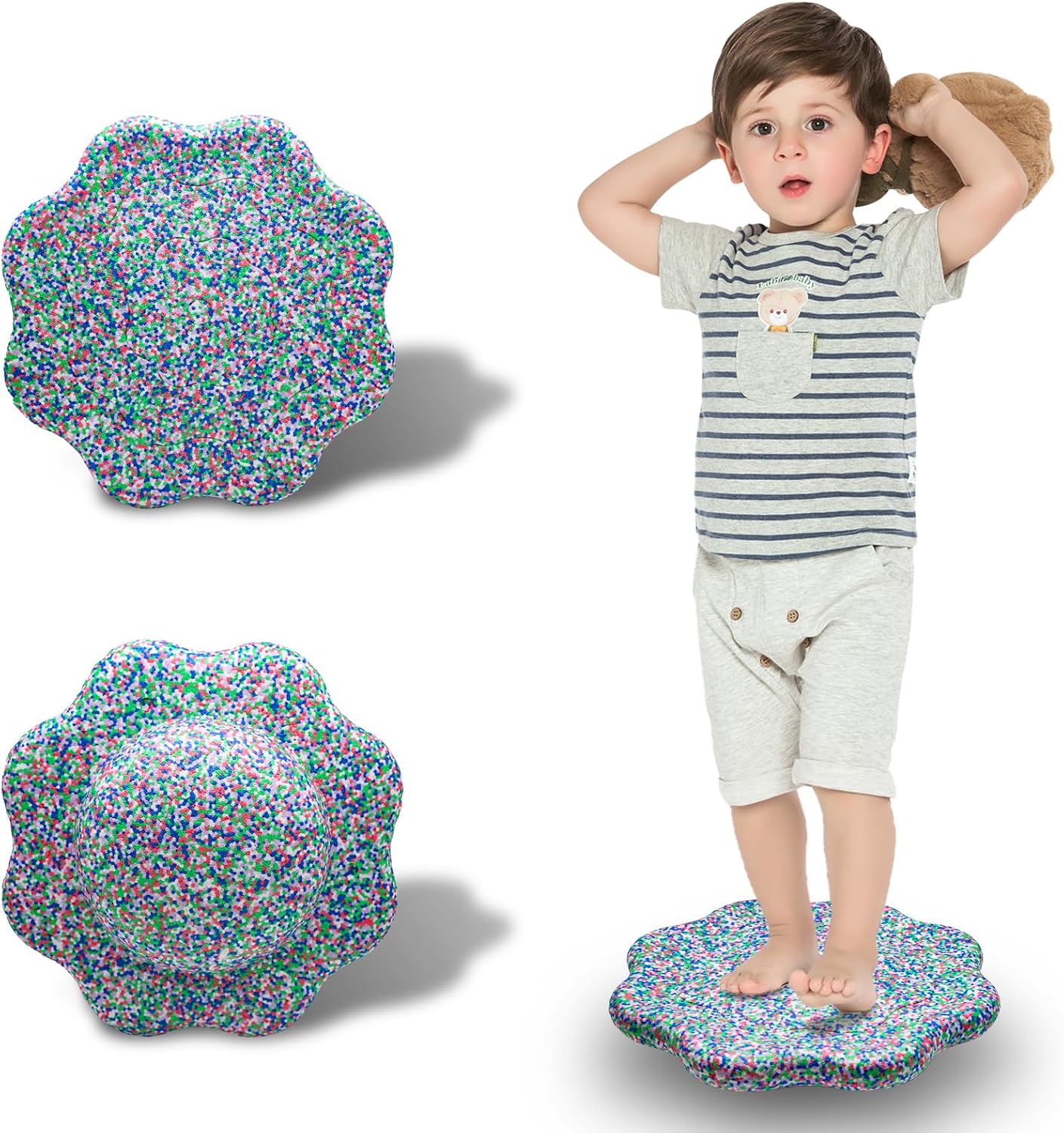 EPP Balance Board Kids for Stepping Stones for Kids | Foam Toddler Balance Board, for Sensory Training Indoor Outdoor, for Boys Girls