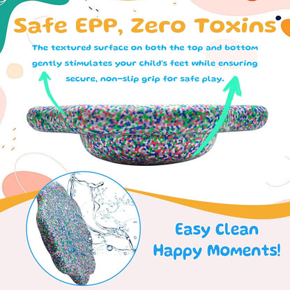 EPP Balance Board Kids for Stepping Stones for Kids | Foam Toddler Balance Board, for Sensory Training Indoor Outdoor, for Boys Girls