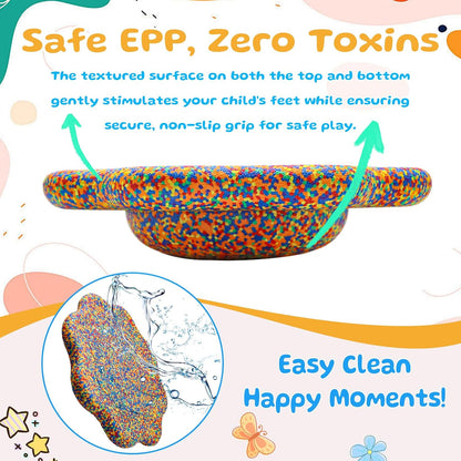 EPP Balance Board Kids for Stepping Stones for Kids | Foam Toddler Balance Board, for Sensory Training Indoor Outdoor, for Boys Girls