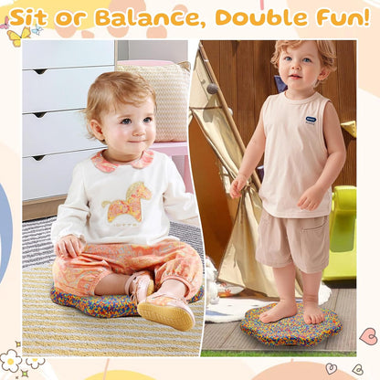 EPP Balance Board Kids for Stepping Stones for Kids | Foam Toddler Balance Board, for Sensory Training Indoor Outdoor, for Boys Girls