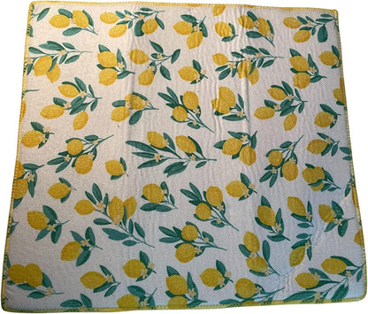 Spring Lemons Dish Towels, Drying Mat, Apron and Oven Mitt Bundle