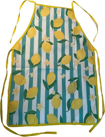Spring Lemons Dish Towels, Drying Mat, Apron and Oven Mitt Bundle
